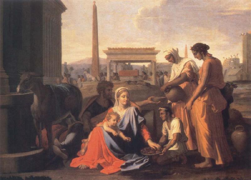 Nicolas Poussin The Holy Family in Egypt oil painting image